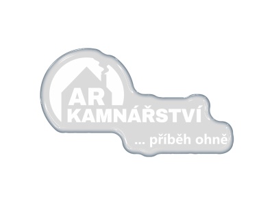 Zakázková samolepka - kamnářství bílé 20x11,3cm