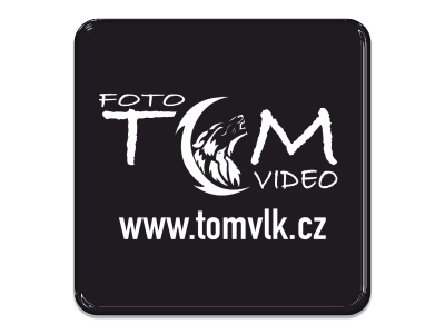 Zakázková  samolepka - Video - tomvlk.cz (black)
