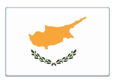 Samolepka - Vlajka Kypr - obdélník