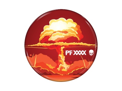 Samolepka - PF atomová exploze