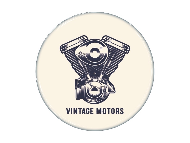 Zakázková  samolepka - V-Twin světlý