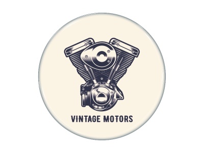 Zakázková  samolepka - V-Twin světlý