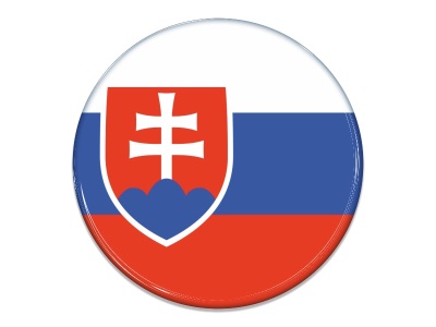 Samolepka - Vlajka Slovensko - kruh