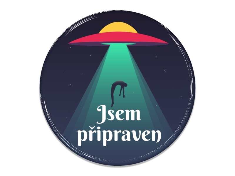 Samolepka - Jsem připraven