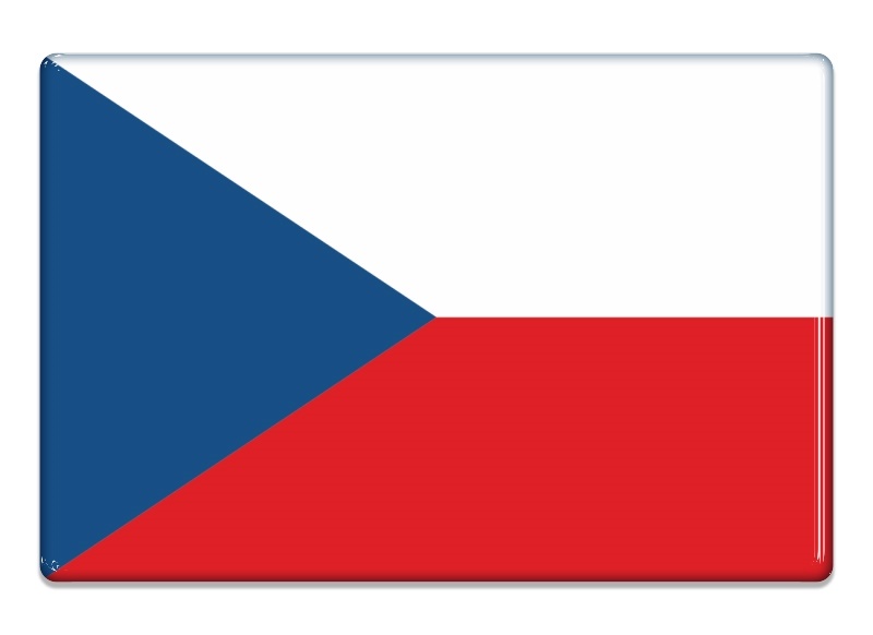 Samolepka - Vlajka Česká republika - obdélník