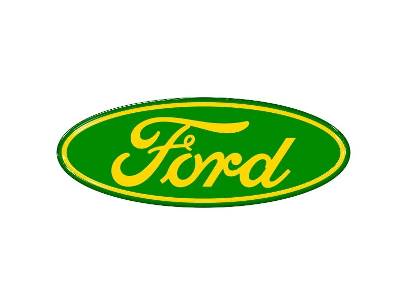 Samolepka - Ford (green-gold)