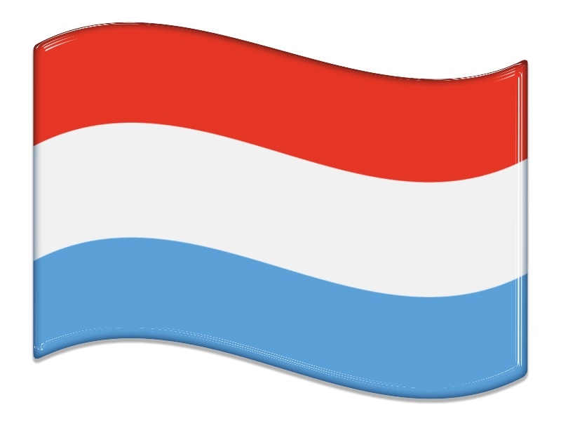 Samolepka - Vlajka Lucembursko