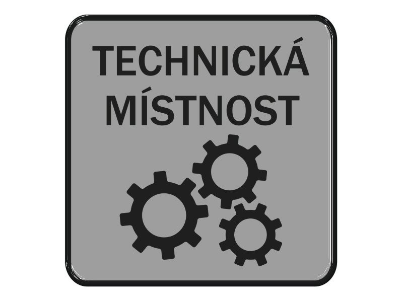 Zakázková  samolepka - Tech. místnost
