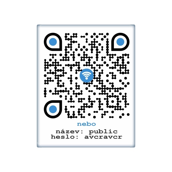 Zakázková samolepka - AV ČR qr kód 4x5cm