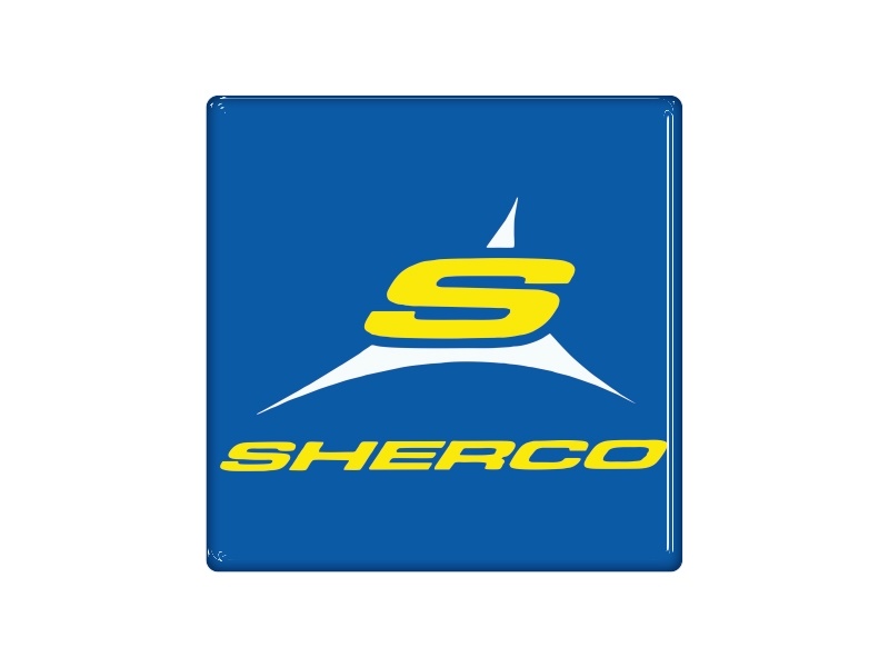 Zakázková  samolepka - Sherco 5x5 cm