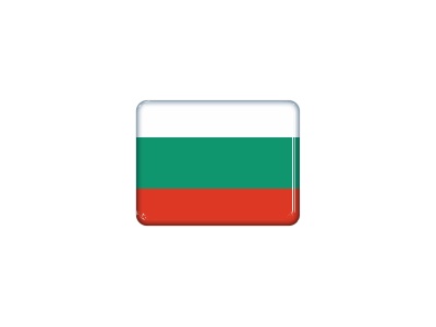 Zakázková  samolepka - minivlajka bulharsko obdélník