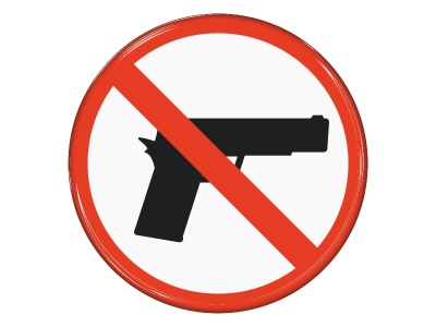 Samolepka - Zákaz střelných zbraní