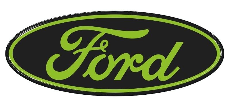 Samolepka - Ford (black-chartreuse)