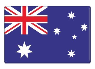 Samolepka - Vlajka Austrálie - obdélník