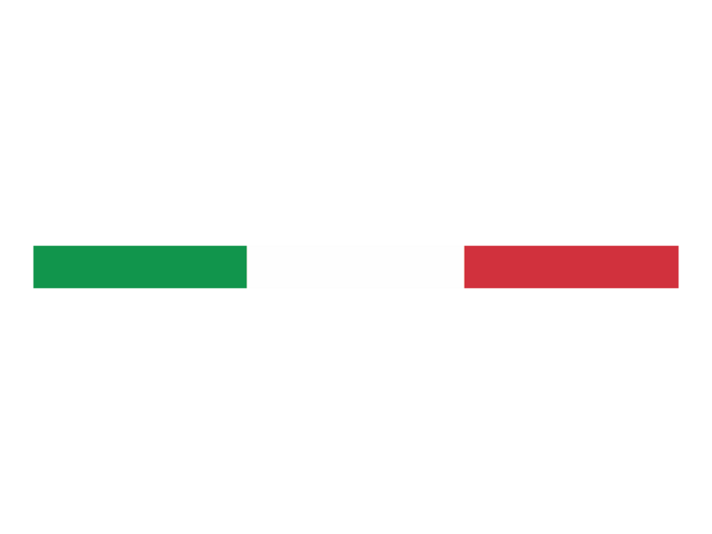 Zakázková samolepka - LAMINO Italská trikolora 1140 x 75 mm