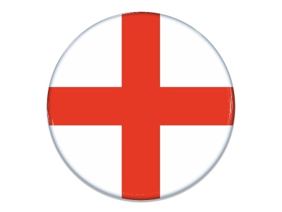 Samolepka - Vlajka Anglie - kruh