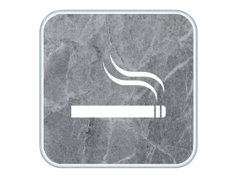 Samolepka - Místnost pro kuřáky (kámen)