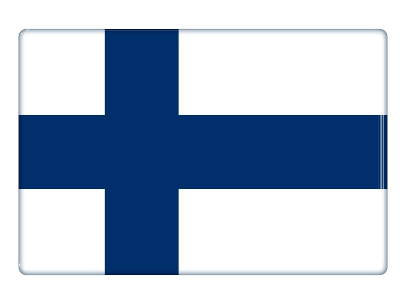 Samolepka - Vlajka Finsko - obdélník
