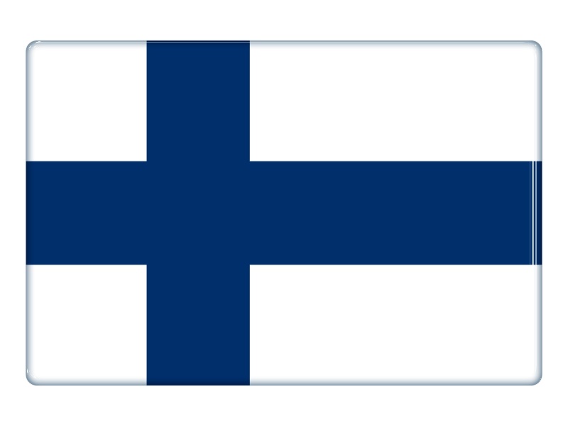 Samolepka - Vlajka Finsko - obdélník