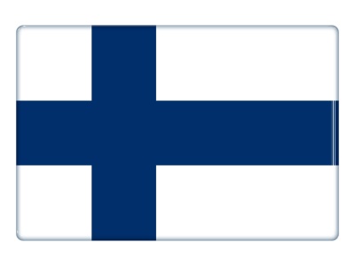 Samolepka - Vlajka Finsko - obdélník
