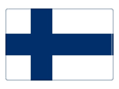 Samolepka - Vlajka Finsko - obdélník