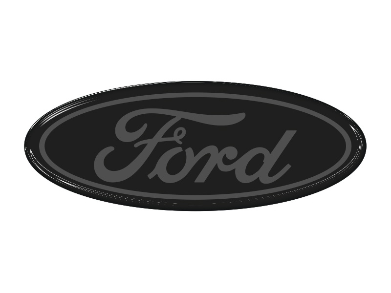 Zakázková samolepka - Ford (black - gry V2) 3,5x1,33 cm 