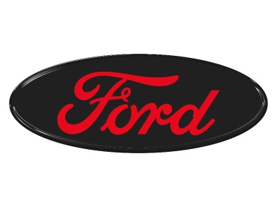 Samolepka - Ford (ALL black-red)