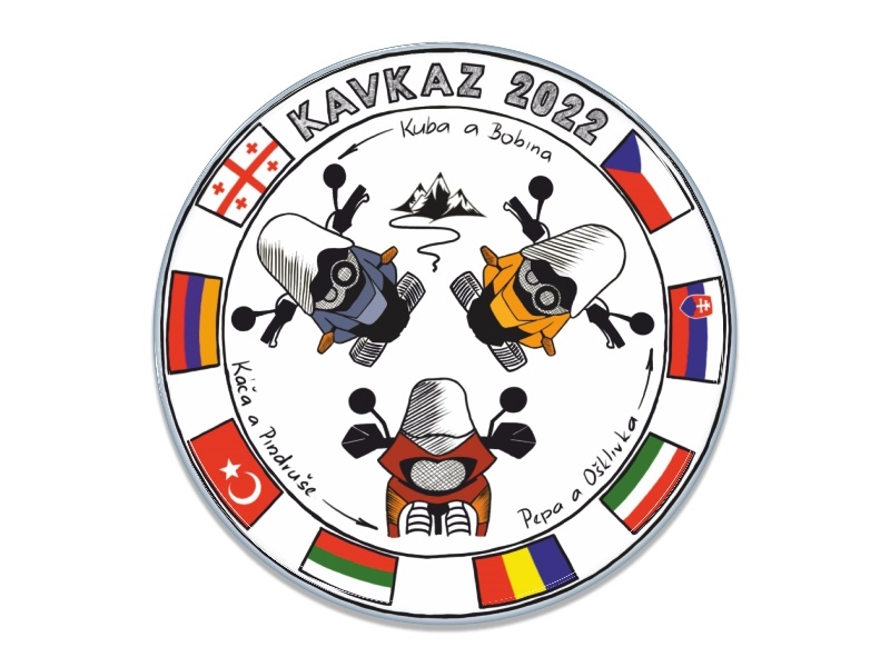 Zakázková samolepka Kavkaz 2022