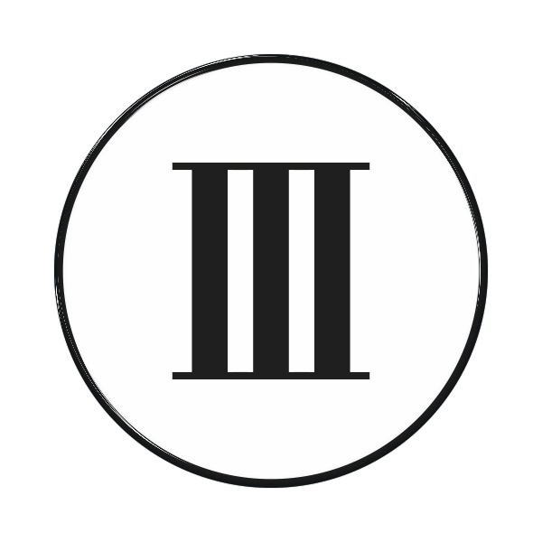 Zakázková samolepka - Římská číslice 3