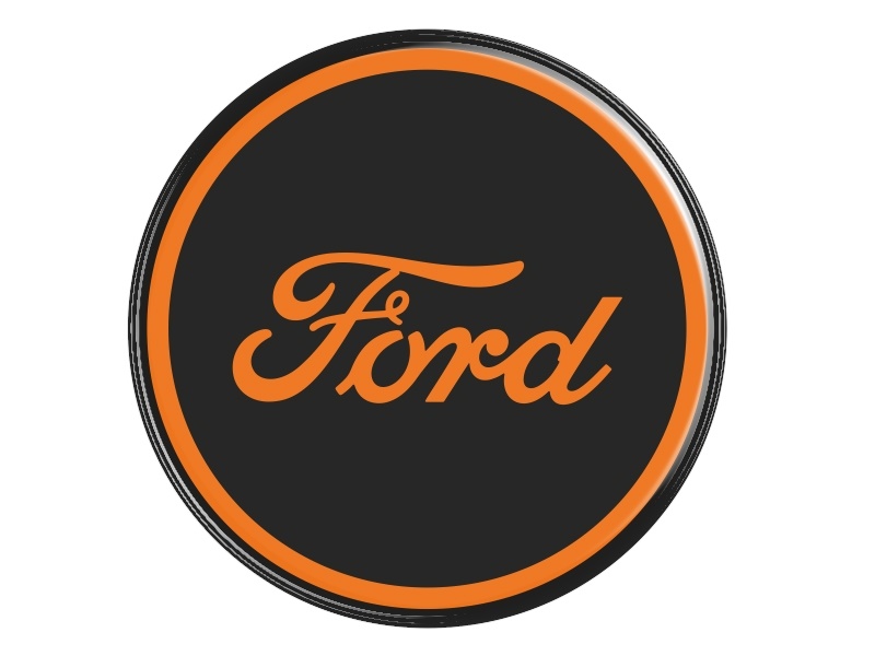 Samolepka na AL disk - Ford (black-orange)