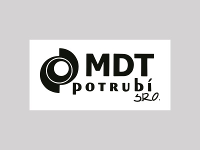 Zakázková  samolepka -  MDT Potrubí (500 ks)