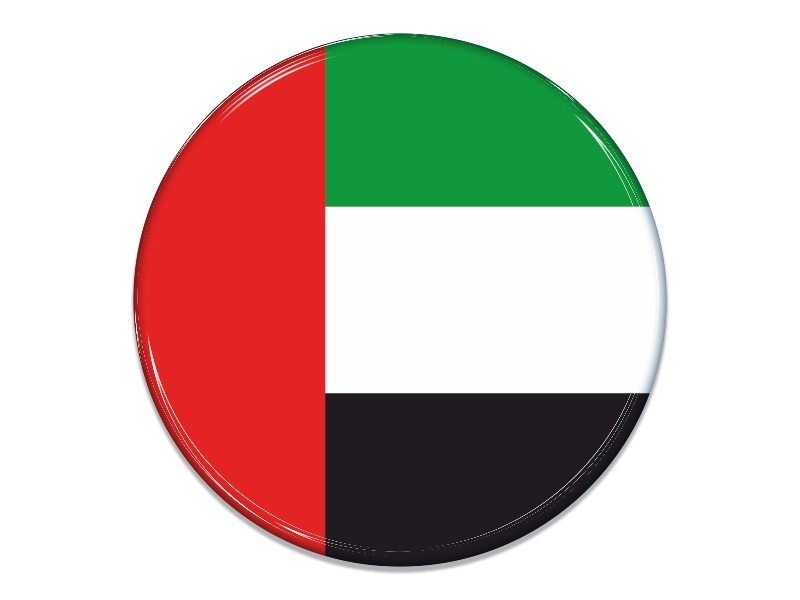 Samolepka - Vlajka Spojené Arabské Emiráty - kruh