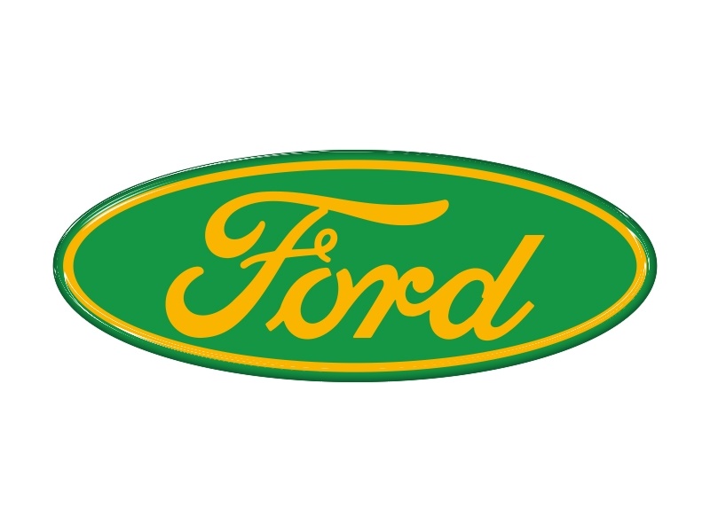 Samolepka - Ford (Spring green, Dark Golden Rod)