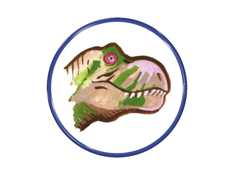 Zakázková  samolepka - Dino 60 mm
