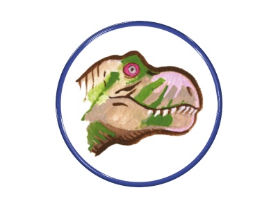 Zakázková  samolepka - Dino 60 mm