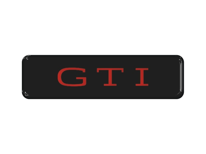 Zakázková  samolepka - GTI