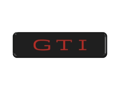 Zakázková  samolepka - GTI
