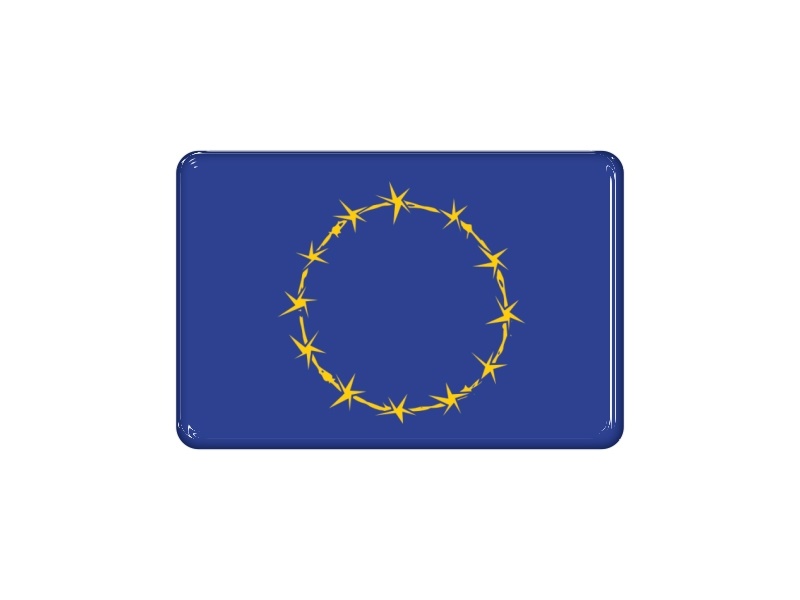 Samolepka -  EU drát 6x4