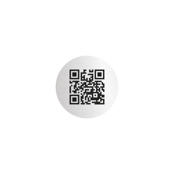 Zakázková samolepka - LAMINO QR Kód 15mm kruh