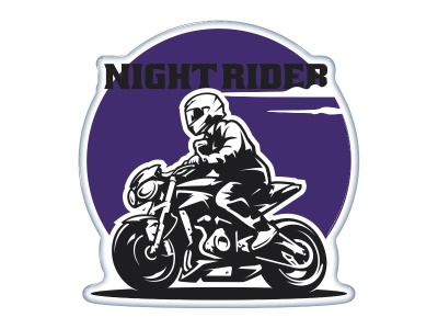 Samolepka - Night rider