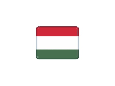 Zakázková  samolepka - minivlajka madarsko obdélník