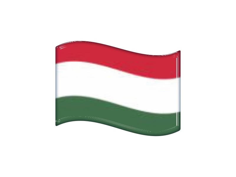 Zakázková  samolepka - minivlajka madarsko