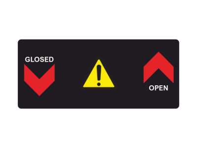 Zakázková samolepka - LAMINO STRONG OPEN STRONG 70X30