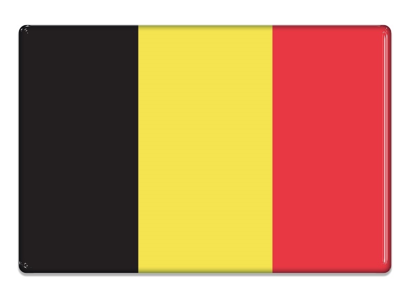 Samolepka - Vlajka Belgie - obdélník