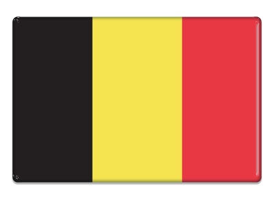 Samolepka - Vlajka Belgie - obdélník