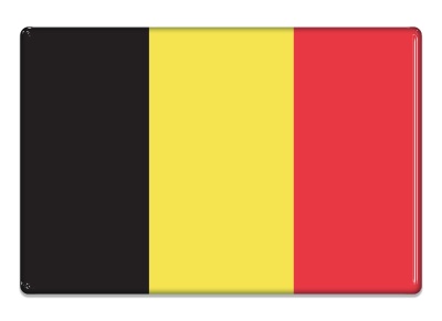 Samolepka - Vlajka Belgie - obdélník
