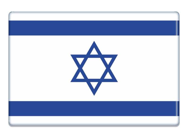 Samolepka - Vlajka Izrael - obdélník