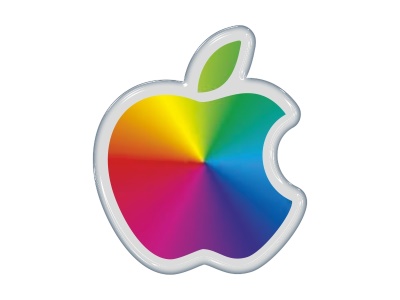 Zakázková  samolepka - Apple 25x30mm