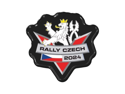 Zakázková samolepka - CzechRally 70x67mm Black
