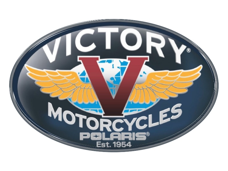 Zakázková  samolepka - Victory motorcycle 110x70 mm